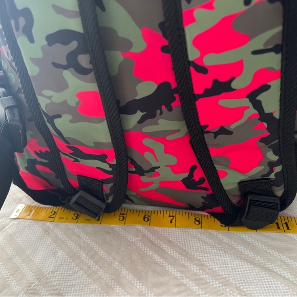 Badgley Mischka Pink Camo Nylon Backpack - Picture 10 of 10